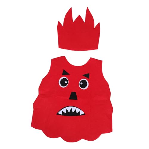 Abaodam Rollenspiel-flammenmonster-kostüm Kinderverkleidung Bühnenauftritt Bequemes Party-Outfit Kinderverkleidung Halloween-Kleidung Karnevalskleidung von Abaodam