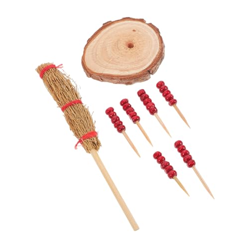 Abaodam 1 Set Kandierte Haws Modell Essen Mini Puppenhaus Miniaturen Zubehör Miniatur Küchenzubehör Miniatur Chinesische Snacks Requisiten Künstliches Modell Holz von Abaodam