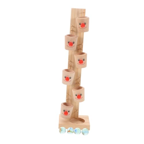 Abaodam 1 Set Marmor Ball Drop Spielzeug Holz Ball Run Spielzeug Motorik Entwicklungs Spielzeug Schiebe Ball Turm Spielzeug Für Kinder von Abaodam