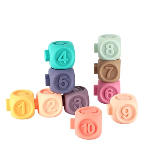 Abaodam 1 Set Kinder Farberkennung Spielzeug Weicher Digital Block Spielzeug Pädagogisches Spielzeug von Abaodam
