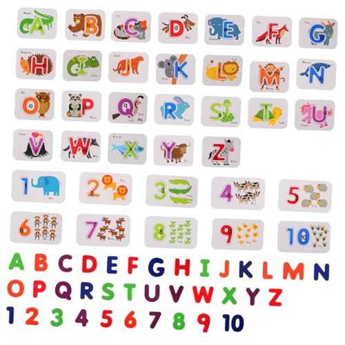 Abaodam 1 Set Kindernummern Erkenntnisspielzeug Multi-funt-Buchstaben Rechtschreibung Spielzeug von Abaodam