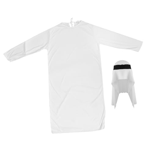 Abaodam 1satz Arabisches Kostüm Für Herren Traditioneller Thobe Mit Hut Für Cosplay Karneval Und Besondere Anlässe XL Elegante Arabische Kleidung Für Männer Für Partys Und von Abaodam