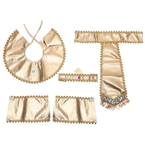 Abaodam 1 Set Kostüm-Set mit Kopfbedeckung, Armband und Halsschmuck für Halloween-Party und Cosplay-Requisiten für Kostümveranstaltungen und Thementreffen von Abaodam