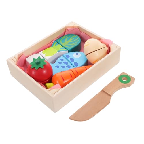 Abaodam 1 Set Küchenspielzeug Aus Holz Obstschneidespielzeug Für Lebensmittelspielzeug Spielküchenzubehör Rollenspiele Für Kleinkinder Von 1–3 Zum Schneiden Von Lebensmitteln Abaodam 1 Set Küchenspielzeug Aus Holz Obstschneidespielzeug Für Lebensmittelspielzeug Spielküchenzubehör Rollenspiele Für Kleinkinder Von 1–3 Zum Schneiden Von Lebensmitteln von Abaodam