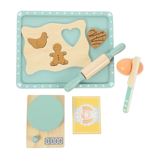 Abaodam 1 Set Küchenspielzeug Keksmaschine Rollenspiel Keksmodell Kleinkinder Babys Geräte Kekse Küchenspielzeug Lernspielzeug Keksbackspielzeug Holz von Abaodam