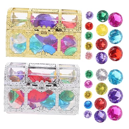 Abaodam 1 Set Kunststoff-Diamant-Edelsteine für Pool-Tauchen, Party-Dekorationen, Heimdekoration, Schmuck, Basteln, Edelsteine, Schatzkästen für Erwachsene Abaodam 1 Set Kunststoff-Diamant-Edelsteine für Pool-Tauchen, Party-Dekorationen, Heimdekoration, Schmuck, Basteln, Edelsteine, Schatzkästen für Erwachsene von Abaodam