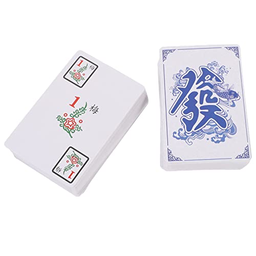 Abaodam 1 Set Mahjong Poker Reisespiel Requisite Mahjong Kartenset Reisetischspiel Mahjong Karte Mahjong Spielzeug Mahjong Karte Reisespielzeug Mahjong Karte Für Zu Hause Mahjong Für von Abaodam