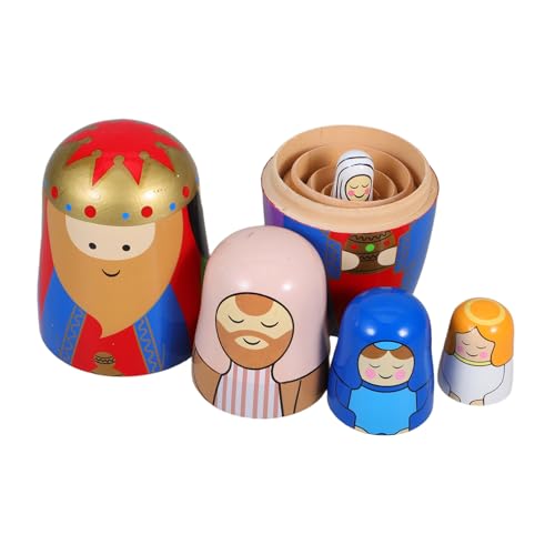 Abaodam 1 Set Matroschka Holz Nistpuppen Russische Puppen Ornamente Nistparty Dekorationen Russische Nistpuppen Nistpuppen Für Jungen Handgefertigte Dekorpuppen Aus Holz Abaodam 1 Set Matroschka Holz Nistpuppen Russische Puppen Ornamente Nistparty Dekorationen Russische Nistpuppen Nistpuppen Für Jungen Handgefertigte Dekorpuppen Aus Holz von Abaodam