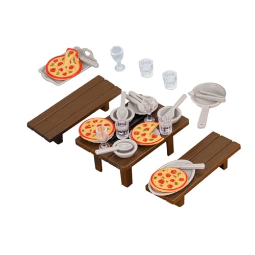 Abaodam 1 Set Mini-Grill, Rollenspiel Mit Puppenhaus-esstisch Und Stühlen, Buntes Zubehör Für Pizza-lebensmittelutensilien, Tragbare Simulations-kochutensilien Zur Dekoration Abaodam 1 Set Mini-Grill, Rollenspiel Mit Puppenhaus-esstisch Und Stühlen, Buntes Zubehör Für Pizza-lebensmittelutensilien, Tragbare Simulations-kochutensilien Zur Dekoration von Abaodam