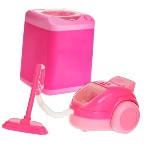 Abaodam 1 Set Mini Küchenset Mini Waschmaschine Küchengerät Reinigung Staubsauger Kleine Staubsauger Reinigung Pretend Play Kunststoff von Abaodam