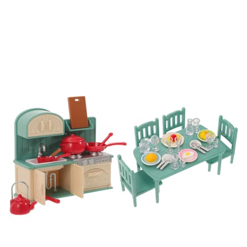Abaodam 1 Set Mini Möbel Set Miniatur Möbel für Puppenhaus Spielen Küche Zubehör Kleine Puppenhaus Möbel Puppenhaus Tisch Modell Puppenhaus Miniaturgeräte Kunststoff von Abaodam
