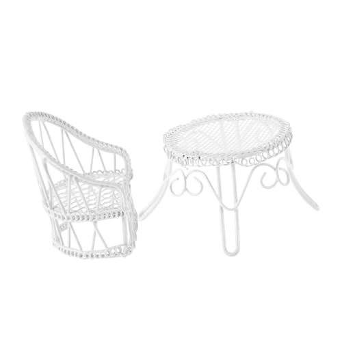 Abaodam 1 Set Mini-gartenmöbel-Set Für Puppenhaus, Kleine Möbel, Ornamente, Simulierte Mini-möbel, Miniatur-hausmöbel von Abaodam