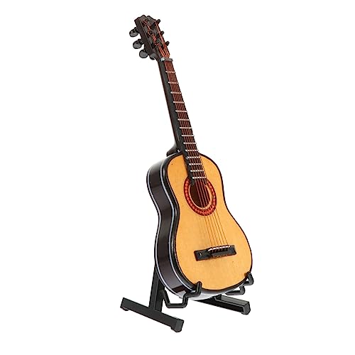Abaodam 1 Set Miniatur-Gitarren-Dekoration, Holz, pädagogisches Spielzeug für Puppenhäuser und Mikro-Landschaften, Wahl für Enthusiasten Abaodam 1 Set Miniatur-Gitarren-Dekoration, Holz, pädagogisches Spielzeug für Puppenhäuser und Mikro-Landschaften, Wahl für Enthusiasten von Abaodam