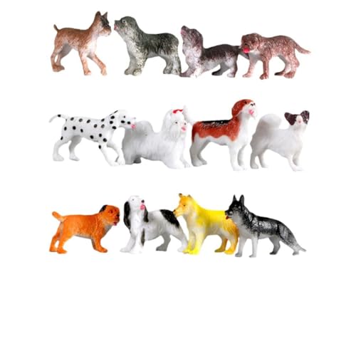 Abaodam 1 Set Miniatur-Hundemodell, realistische Tierskulpturen für pädagogische Zwecke für Hundeliebhaber, lebendiges Display von Abaodam