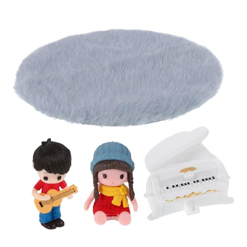 Abaodam Mini-Musikinstrument Entzückende Klaviergitarrenszene Für Puppenhaus Desktop-musikdekor Für Das Home Office von Abaodam