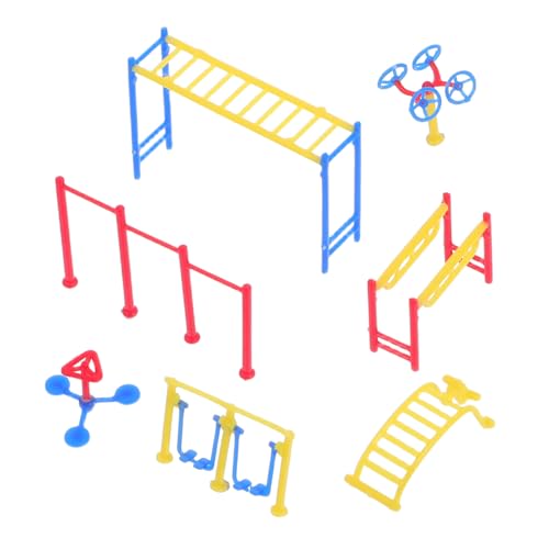 Abaodam 1 Set Miniatur-fitnessgeräte Für Den Außenbereich, Modell 1/100, Realistisches Mini-fitnessstudio-zubehör, Puppenhaus-trainingsausrüstung, Kreative Sportdekoration Für Den von Abaodam