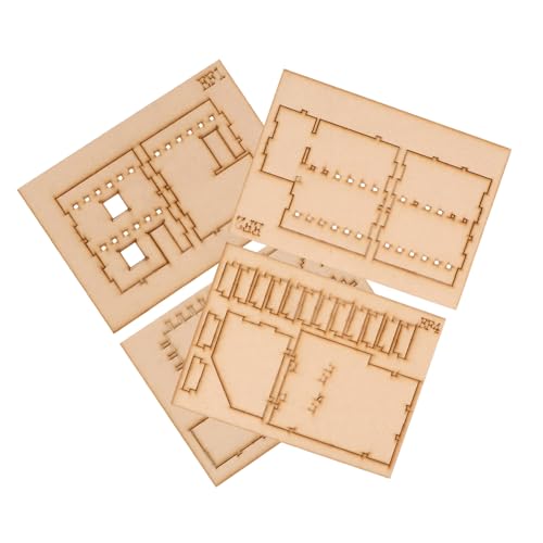 Abaodam 1 Set Mit Zwei Modellen 3D Puzzles Für Im Alter Von 4–8 Jahren Hüttenpuzzles Basteln Für Kleinkinder Puzzle 3D Puzzles Für Erwachsene 3D Baupuzzle Bausätze Für Goldenes von Abaodam