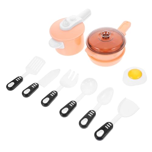 Abaodam Rollenspiel-küchenspielzeug-Set Für Jungen Und Mädchen Nachahmung Eines Küchenspielzeugs Lernspielzeug 12-teilig Zufällige Farbe von Abaodam