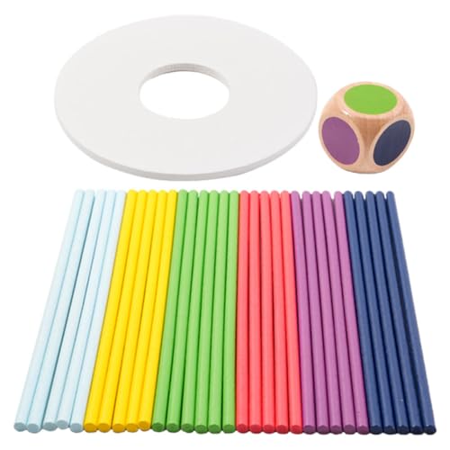 Abaodam Baby Motorikspielzeug Motorikspielzeug Baby 1 Set Pick up Sticks Farbige Balancierstäbe Für Feinmotorikspielzeug Lernspielzeug Für Vorschule Familienspiel Für Jahren von Abaodam