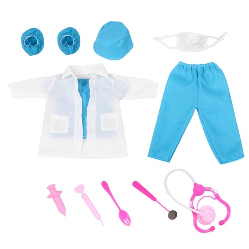 Abaodam 1 Set Puppenarztkostüm: Ersatz-Outfit Für 18-Zoll-Puppen – Mini-Werkzeuge Und Uniform Für Kinder Zum Lernen Und Für Lustige Rollenspiele Abaodam 1 Set Puppenarztkostüm: Ersatz-Outfit Für 18-Zoll-Puppen – Mini-Werkzeuge Und Uniform Für Kinder Zum Lernen Und Für Lustige Rollenspiele von Abaodam