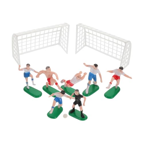 Abaodam 1 Set Puppenhaus Fußball Set Sportball Cupcake Topper Fußballspieler Figuren Fußball Fußball Kuchen Tortenaufsatz Fußball Athleten Modell Gymnastik Tortenaufsatz von Abaodam