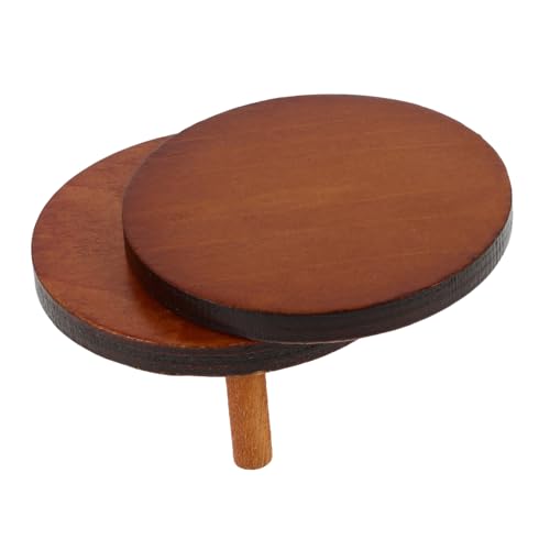Abaodam Puppenhaus Beistelltisch Miniatur Runder Tisch Holzspielzeug Für Jungen Und Mädchen Zum Rollenspiel Abaodam Puppenhaus Beistelltisch Miniatur Runder Tisch Holzspielzeug Für Jungen Und Mädchen Zum Rollenspiel von Abaodam