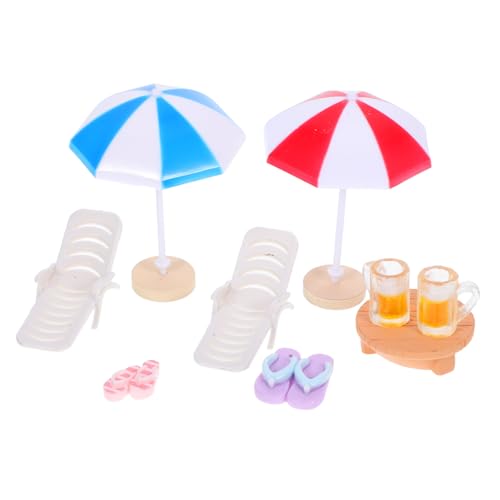 Abaodam 1 Set Puppenhaus-strandspielzeug, Mini-gartenstühle, Regenschirme, Hausschuhe, Brillen, Dekoration Für Kreative Sandtischszenen Für Kinder, Rollenspiele Abaodam 1 Set Puppenhaus-strandspielzeug, Mini-gartenstühle, Regenschirme, Hausschuhe, Brillen, Dekoration Für Kreative Sandtischszenen Für Kinder, Rollenspiele von Abaodam