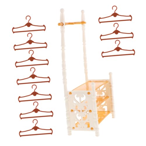 Abaodam Puppenkleidungs-Outfits Für Jungen Und Mädchen Multifunktionaler Kleiderständer Mit Kleiderbügel Elegante Spielzeugaufbewahrung Im Europäischen Stil Abaodam Puppenkleidungs-Outfits Für Jungen Und Mädchen Multifunktionaler Kleiderständer Mit Kleiderbügel Elegante Spielzeugaufbewahrung Im Europäischen Stil von Abaodam