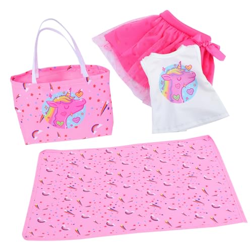 Abaodam 1 Set Puppenzubehör Puppe Tutu für Puppentasche Tüllrock Zubehör für Puppen Zubehör Tutu Tu Tu Rock Mädchen Tutu Tuch Rosa von Abaodam