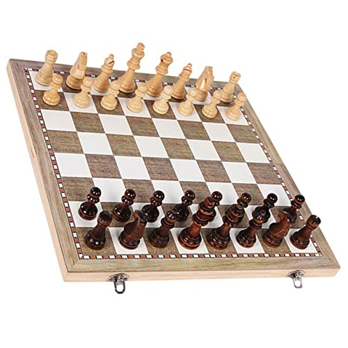 Abaodam 1 Set Schachbrett Pädagogisches Faltbares Schachbrett Set Dame Trainings Requisiten Internationale Dame Pädagogisches Schachspielzeug Schachbrettspiel Faltbares Schach Set von Abaodam