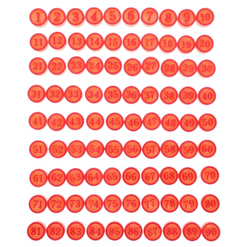 Abaodam 1 Set Schachfiguren Ersatz Kunststoff Zahlen Schachfiguren Für Bingo-Spiel Abaodam 1 Set Schachfiguren Ersatz Kunststoff Zahlen Schachfiguren Für Bingo-Spiel von Abaodam