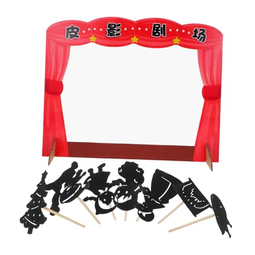 Abaodam 1 Set Schatten Puppet Spiel Schatten Puppet Kit Puppen Machen Kit Kleinkind Werkzeuge Pretend Holz von Abaodam