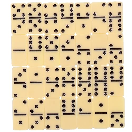 Abaodam 1 Set Set Dominosteine ​​Bausteine ​​Brettspiele Domino Brettspiel Domino Domino Block Melamin von Abaodam