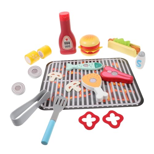 Abaodam 1 Set Simulationsspielzeug Simulation Grillspielzeug Nachahmung Kochspielzeug Puppenhaus Spatel Kinderzimmer Rollenspiel Grill Küchenspielzeug Gefälschtes Kochgeschirr Küche von Abaodam