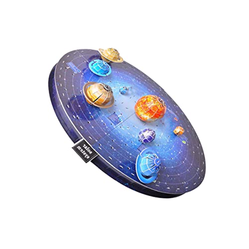 Abaodam 1 Set Sonnensystem-Puzzle-Weltraum-Modellbausatz für Erwachsene, pädagogisches Puzzle mit lebendigen Farben, Unterricht für Kreativität, Spaß von Abaodam
