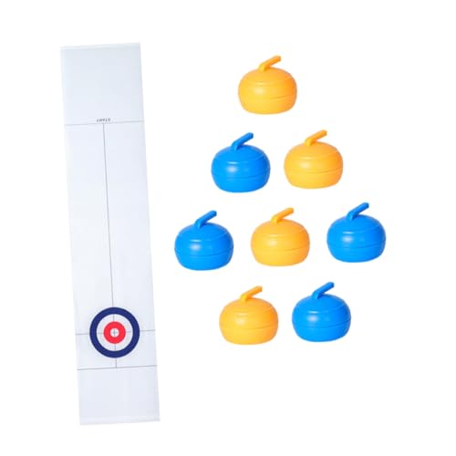 Abaodam 1 Set Tisch Curling Sport Heimspielzeug Party Zubehör Curling Für Zuhause Für Erwachsene Curling Für Die Freizeit Weißer Kunststoff von Abaodam