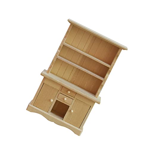 Abaodam Puppenhaus-bausatz Im Maßstab 1/12 – Mini-bücherregal Für Den Modellbau – Miniaturmöbel Aus Holz – Perfekt Für Fantasievolles Spielen Von Kindern von Abaodam