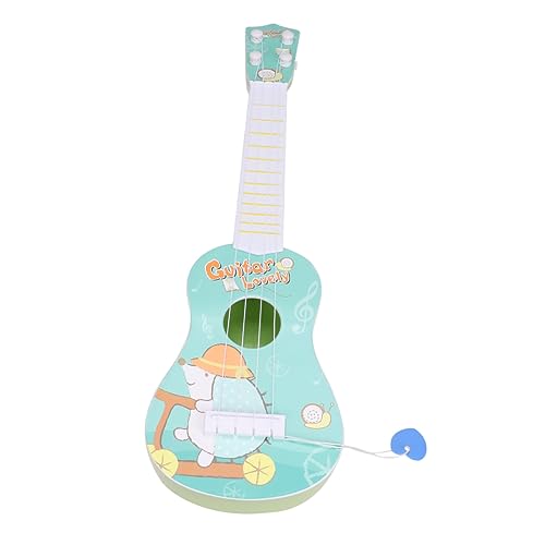 Abaodam 1pc Mini 4 Saiten Gitarre Spielzeug Muster Jungen Und Mädchen Pädagogisches Musikinstrument Spielzeug Für Kleinkinder von Abaodam