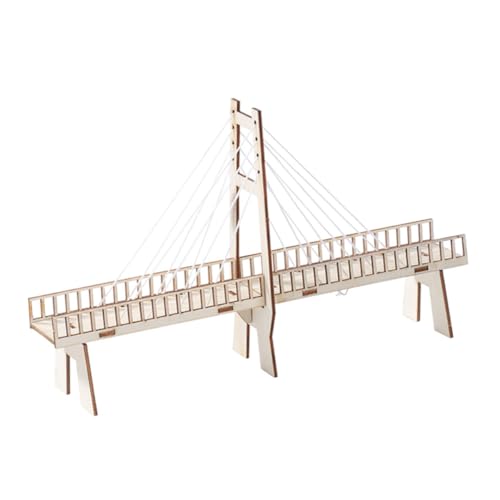 Abaodam 1 Stück Brücke selber Bauen experimente Experiment Kinderexperimente körperliches Modell für Physische Schrägseilbrücke zum Selbermachen hölzern Abaodam 1 Stück Brücke selber Bauen experimente Experiment Kinderexperimente körperliches Modell für Physische Schrägseilbrücke zum Selbermachen hölzern von Abaodam