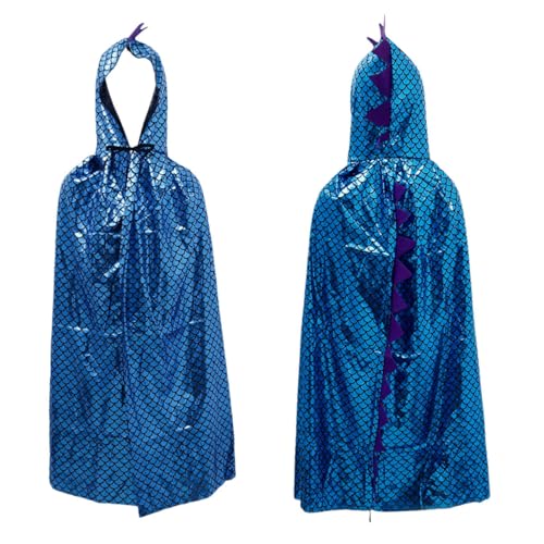 Abaodam 1 Stück Halloween-Dinosaurier-umhang Umhang Dinosaurierkostüm Für Kleinkinder Mantel Kostüm Kinderkostüme Halloweenkostüm Halloween-kostüm Für Kleinkinder Blue Stoff von Abaodam