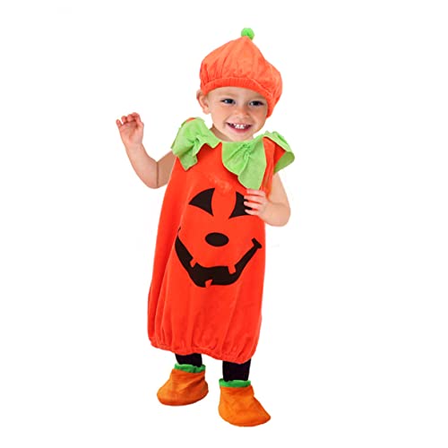 Abaodam 1 Stück Halloweenkostüm Kinderkleidung Cosplay -Kostüme kinderkostüme halloween kinderkostum halloween Kürbis Kostüme Halloween-Accessoires Polyester (Polyester) Orange von Abaodam