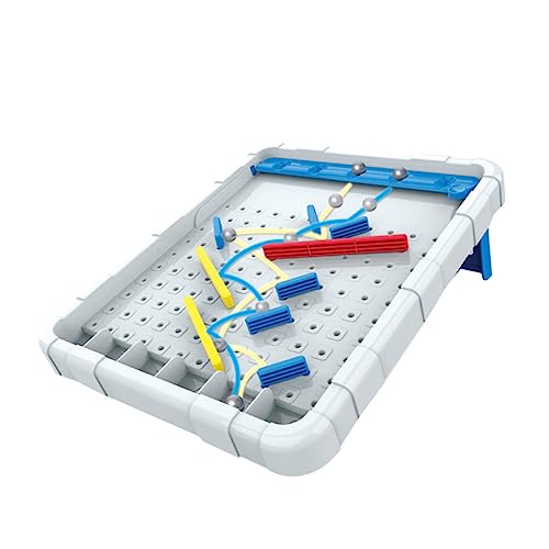 Abaodam 1 Stück Marmorlinienlabyrinth interaktive Spiele interaktives logikspiel настольные игры Gedankentrainingsspielzeug aus Labyrinthperlen Plastik Light Grey von Abaodam