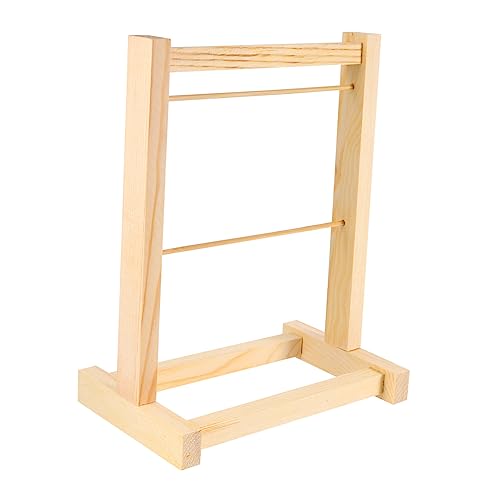 Abaodam 1 Stück Mini Holz Kleiderbügel für Puppen Doppelter Puppen Kleiderhalter für Organisation von Puppenoutfits und Accessoires Platzsparend und Kinderfreundlich Abaodam 1 Stück Mini Holz Kleiderbügel für Puppen Doppelter Puppen Kleiderhalter für Organisation von Puppenoutfits und Accessoires Platzsparend und Kinderfreundlich von Abaodam
