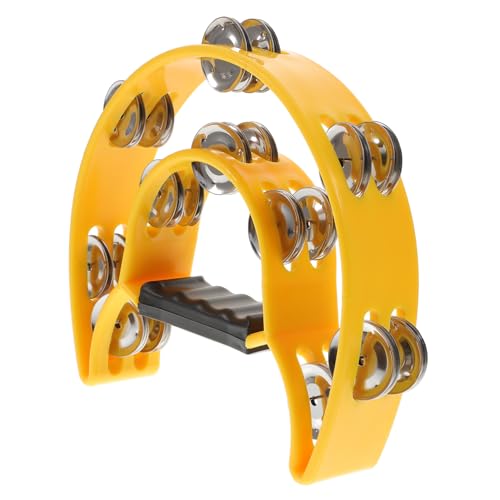 Abaodam 1 Stück Praktische Handglocke mit Doppelter Reihe Ergonomisches Design für Ktv Partys und Lustige Rhythmusglocke in Gelb für Musikveranstaltungen und Haustiertraining Abaodam 1 Stück Praktische Handglocke mit Doppelter Reihe Ergonomisches Design für Ktv Partys und Lustige Rhythmusglocke in Gelb für Musikveranstaltungen und Haustiertraining von Abaodam