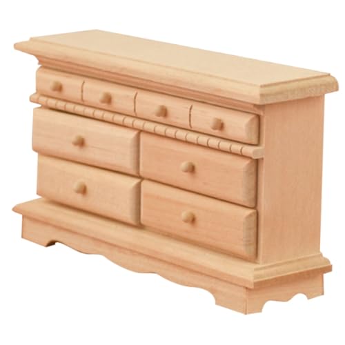 Abaodam 1 Stück Puppenhaus Holz Schrank Modell Hochwertiges Miniaturmöbel für Realistische Einrichtung und Kreative Spielmöglichkeiten von Abaodam