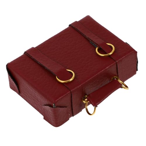 Abaodam 1 Stück Puppenhaus Koffer Mini-Koffer Gepäck Mini - Mini-Taschen Mini-Hauskoffer Miniaturgehäuse dekorativer Koffer -Aktentasche Holz rot Abaodam 1 Stück Puppenhaus Koffer Mini-Koffer Gepäck Mini - Mini-Taschen Mini-Hauskoffer Miniaturgehäuse dekorativer Koffer -Aktentasche Holz rot von Abaodam