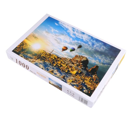 Abaodam Puzzle Für Erwachsene 1000 Teile Papierpuzzle Heißluftballon-Thema Spaß Und Bildung Für Den Mann von Abaodam