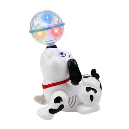Abaodam 1 Stück Tanzendes Kinderspielzeug Tanzender Roboter Für Musical Musikalisches Leichte Musik Hund Weiß von Abaodam
