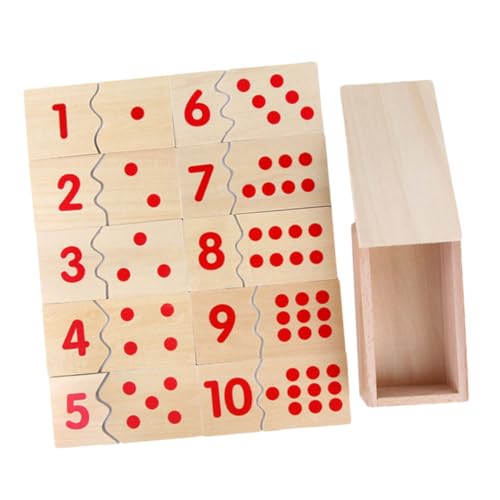 Abaodam 1 Stück für die geistige Entwicklung frühes pädagogisches Puzzlespielzeug Gehirn entwickelt Lernspielzeug kreatives Kinderspielzeug Hölzern rot von Abaodam