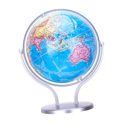 Abaodam 1 Stück schreibtischdeko Earth schulmaterial für Studenten -Erlebnisweltkugel School Supplies Desktop-Weltkugel Bildungsweltkugel Tisch-Weltkugel Abs Blue von Abaodam